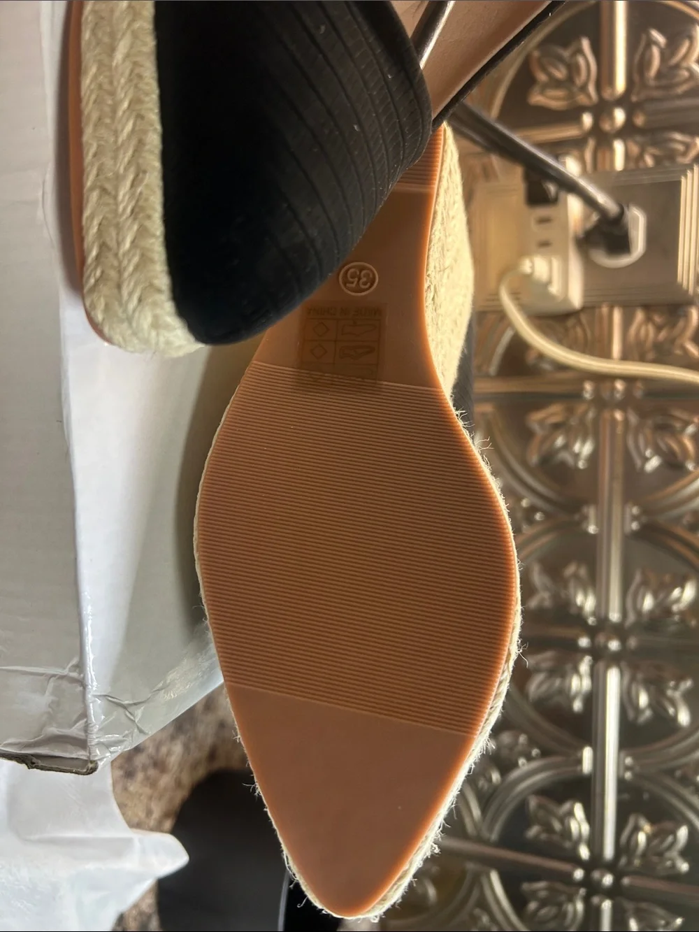 Black Espadrille Wedges for Women - Slip-On Platform Espadrilles